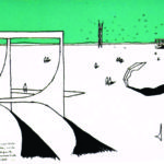 “Praça dos Três Poderes”, Oscar Niemeyer. Serigrafia, 31/200, 49 x 69,5 cm. Álbum: Oscar Niemeyer e Lúcio Costa. Brasília para sempre. Rio de Janeiro: Lithos Edições de Arte, 1999.